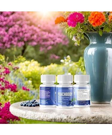Blueberry Scented Probiotic Vaginal Suppositories | 30 Vegan Capsules with Aloe Vera for pH Balance | 360 Billion CFU | Peachbody - Buy Online on GoSupps.com