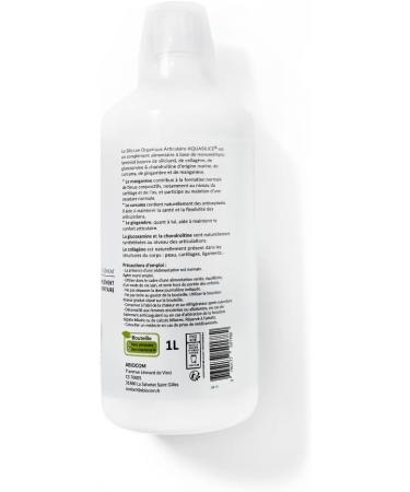 Joint organic silicon - oral solution 1L - Enriched with marine collagen & turmeric - Supports bone capital - ensures joint and muscle comfort - Made in France. Aquasilica - Buy Online on GoSupps.com
