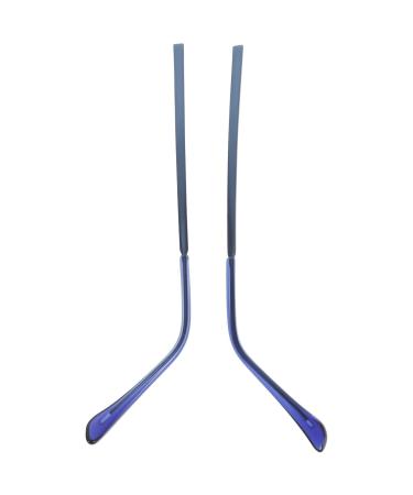 Lurrose brilliant parts Metallic sunglasses metal glass-replacement-poor glasses replacement brackets glasses-poor legs ear-socks parts pipe glasses frame blue myopia sunglasses