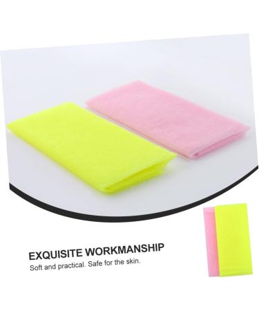 Healeved 8pcs Nylon Bath Towel Scrubber Set - Gentle Infant and Baby Body Exfoliating Sponge and Scrubber - Buy Online on GoSupps.com