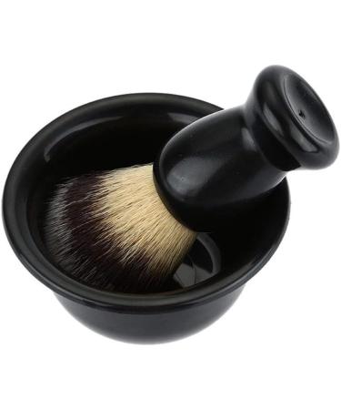 Yardwe Shaving Set | Black Shaving Brush Stand & Bowl | 3-Piece Organizer for Effortless Grooming - Buy Online on GoSupps.com