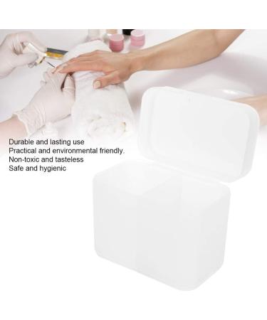  Stylebest 2-Grid Nail Art Storage Box Organizer Container with Transparent Lid for Nail Polish Remover Pads Beads Beauty Salon - Buy Online on GoSupps.com