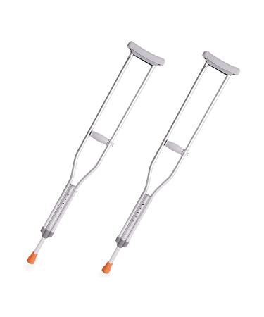 Safety Crutches A Pair Walking Cane Buttons to Adjust Canes Aluminum Underarm Crutches for Men and Women Walking Sticks for Medical Use Comfortable Independence Large