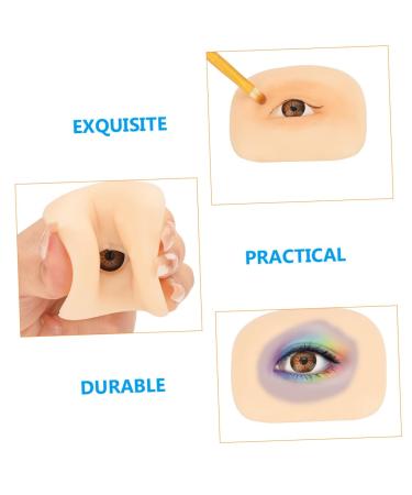 Balacoo 1 Set Makeup Practice Skin Eyeshadow Simulated Eye Makeup Skin Makeup Skin Mold Silicone Board Blank - Buy Online on GoSupps.com