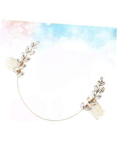 Angoily Flower Girl Hair Rhinestone Hair Accessories Bridal Headpiece Rhinestone Headpiece Bridal Headdress Hair Accessories for Girls Bridal Hair Accessories Bride Leaf Comb - Buy Online on GoSupps.com