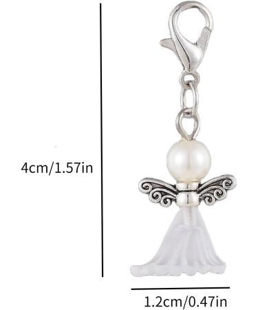 50PCS Christmas Charm Pendant Christmas Themed Glass Pearls Beads Keychain for New Year Christmas DIY Jewelry Gift - Buy Online on GoSupps.com