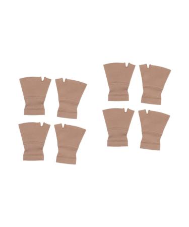 Mobestech 4 Pairs Compression Wrist Wraps Sport Wrist Sleeves Compression Gloves Brace Wrist Wraps Boxing Thermal Gloves Hand Brace Gloves for Working Out Carpal Compression Sleeve Thumb