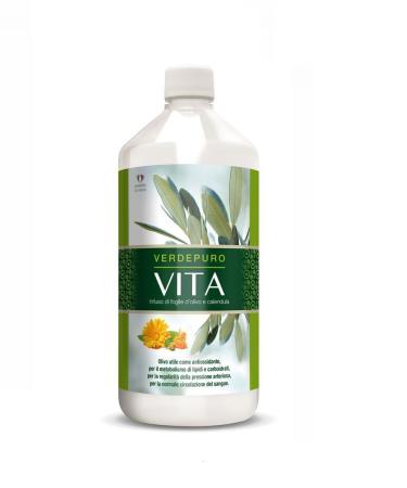 MyVital Verdepuro Vita - Oliveblatte extract liquid extra strength - 20% oleuropein high -dose - immunostabilizer dietary supplements 1 x 1000 ml