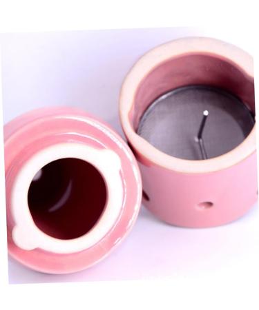 Gatuida 3 STK MOXA Massage Pot Set - Porcelain Moxa Burner & Accessories - Moxibustion Tool for Relaxation - Palace Ai-Box Rosa - Buy Online on GoSupps.com