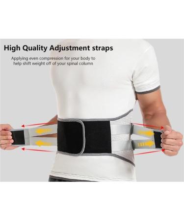 Adjustable Back Brace for Men & Women | Lower Back Pain Relief Lumbar Support Belt | Sciatica Scoliosis & Herniated Disc Relief (X-Large 35.5-41.3 Inch - Buy Online on GoSupps.com
