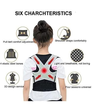 KouRy Lumbar Posture Corrector Back Brace - Adjustable Support Belt for Adults | Shoulder Protection | XXX-Large Size - Buy Online on GoSupps.com