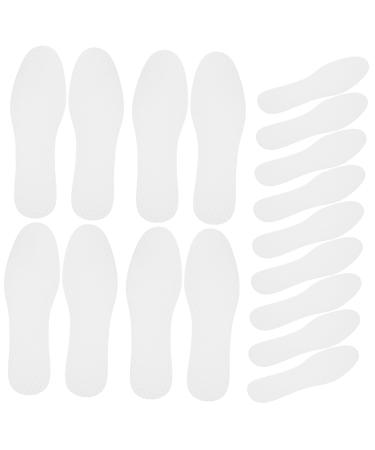 FOMIYES 20 Pairs Sweat-Absorbing Insoles Absorbent Shoe Insoles Men Insoles for Sneakers Women Shoe Inserts Foot Running Shoes Inserts Paper Gasket Repair Women's White White 24x8cm