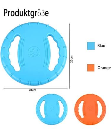 GERUI Dog Frisbee - Bite-Resistant Interactive Toy for Large & Medium Dogs | Outdoor Fun (Blue) - Shop Internationally - Buy Online on GoSupps.com