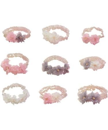 CAZSTYK Baby Lace Headband Princess Hairband Elastic Infant Girl Hair Accessories Shower for Newborn Toddlers Gray B - Buy Online on GoSupps.com