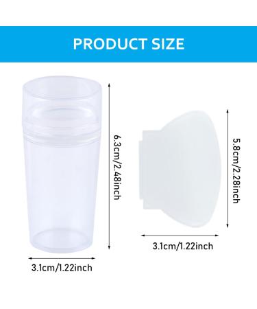 Clear Nail Art Stamper Set - Silicone French Manicure and Jelly Stamp for DIY Nail Art Accessories - Perfect for French Smile Lines - Buy Online on GoSupps.com