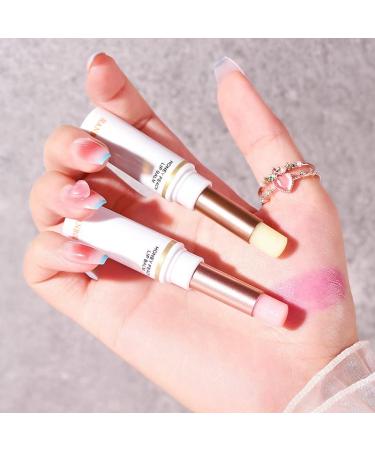 Peaches Color Changing Lipstick & Lip Balm Set | Long-Lasting Lip Stain & Moisturizing Lipstick for Women - 2 Pcs - Buy Online on GoSupps.com