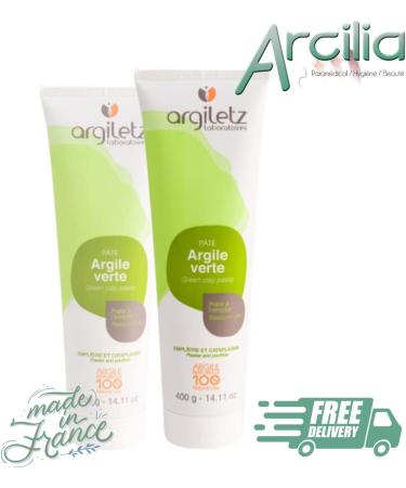 (ARCILIA) Argiletz - Green Clay - 2 Tubes 400 g - Ready to Use - Buy Online on GoSupps.com