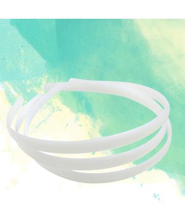 12 Non-Toxic DIY Headbands - Wide No Teeth Hairband Accessories for Women & Girls (White) - Buy Online on GoSupps.com