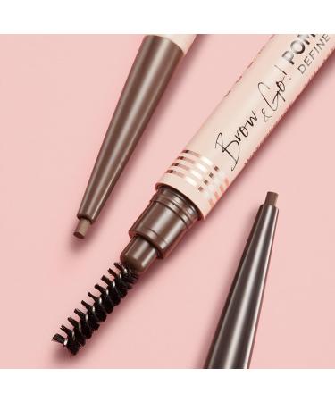 Eveline Cosmetics Brow & Go! Waterproof Eyebrow Pomade Pencil - Taupe | Long-Lasting Easy Application with Precise Tip and Brush | Ideal for Sparse and Thick Brows - Buy Online on GoSupps.com