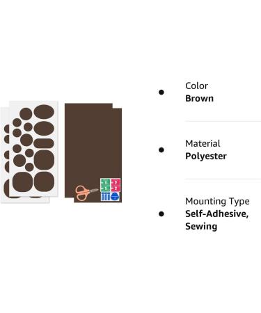 Down Jacket Repair Patches 30 Pieces | Self-Adhesive & Waterproof Polyester Repair Kit - Dark Brown - Buy Online on GoSupps.com