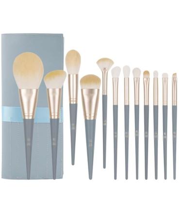 Bridge 12 Makeup Brush Set Complete Brush Loose Powder Eye Shadow Animal Hair(As the picture shows D) As the picture shows D