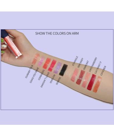 AllbestAye Metallic Glitter Lip Gloss | Waterproof Liquid Lipstick | Diamond Shimmer Nude Colors - Perfect for All Skin Tones (11#) - Buy Online on GoSupps.com