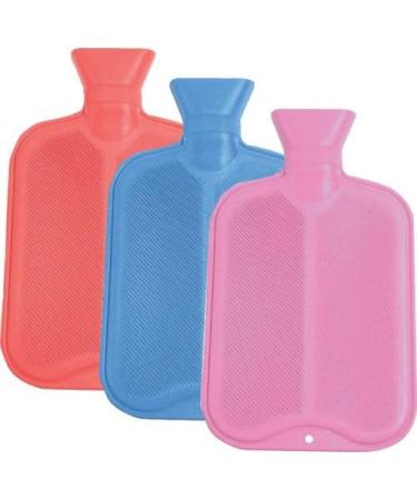 CASSANDRA Hot Water Bottle Ribbed Surface Both Sides 1.8 Litre 5 Year Cassandra Guarantee Colour Received Varies (Pack of 2) 1 Count (Pack of 2) Ribbed Both Sides - Buy Online on GoSupps.com