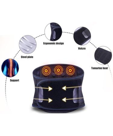 Bedaw Self-Heating Lumbar Support Belt with 24 Magnets - XL Breathable Pain Relief for Herniated Disc - Comfortable & Effective for Men & Women - Buy Online on GoSupps.com