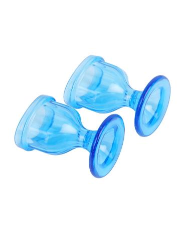 ChillEyes Colored Eye Wash Cups with Storage Container - Effective Eye Cleansing - Snug Fit Eye Shaped Rim - 2 Pcs (Blue) - Buy Online on GoSupps.com