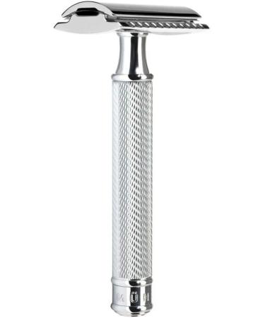 M HLE Travel Shaving Set | Silvertip Fibre Brush & Safety Razor in Black Leather Case | Premium Grooming Essentials - Buy Online on GoSupps.com