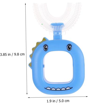JECOMPRIS U-Shaped Toothbrush for Children | Silicone Manual Baby Toothbrush | Portable Household Toothcare Essentials - Buy Online on GoSupps.com