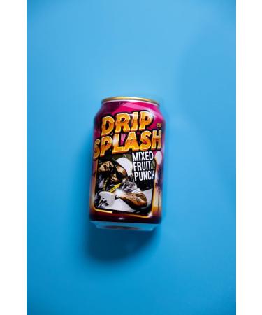 Drip Splash Mixed Fruit Punch Vitamin Packed Nootropic Drink Brain Booster 12 pack - 330ml - Buy Online on GoSupps.com