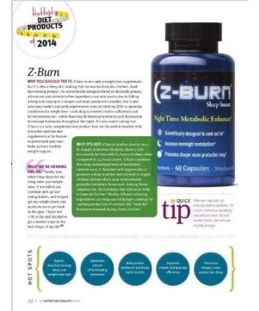 Z-BURN -- 60 Capsules -- Night Time Fat Loss Supplement - "Sleep Great Lose Weight!" - Scientifically designed to attack fat all night long while promoting deeper more productive sleep without morning grogginess. RESULTS GUARANTEED - Buy Online on GoSupps.com