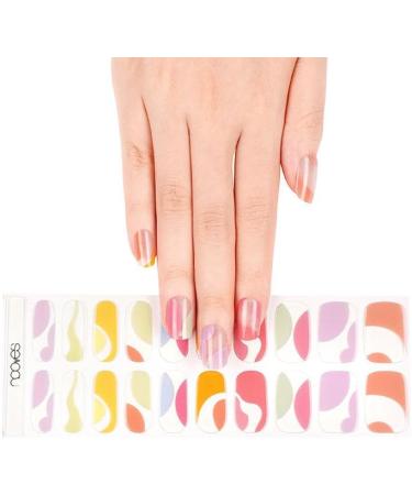  NOOVES NOOVES Nails 2 Sheets Premium Precursed Gel Nail Polish - Paradise | Art Design | Semi-Permanent Gel Nail Strips | Gel Nail Stickers - Buy Online on GoSupps.com