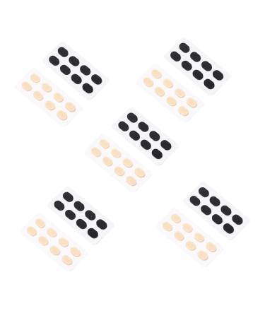 Foytoki 20 leaves sponge noses upholstery nasal pieces for glasses anti-nose pads glasses nose protection for glasses over glasses over glasses sunglasses slide-resistant repair set eva sponge sorted color 1x0.8x0.1cm