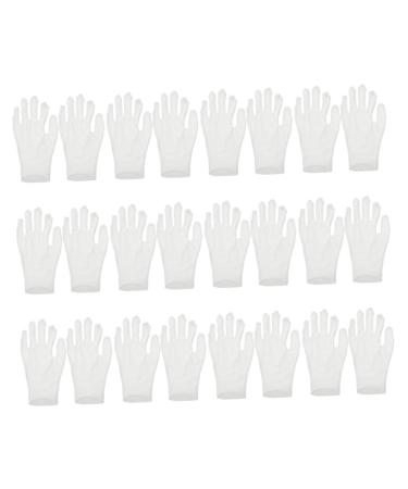 HAPINARY 12 Pairs Moisturizing Gloves Work Gloves Working Gloves Moisturizing Overnight Gloves White Cotton