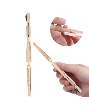 Nail Art Tool - Stainless Steel Nail Shaping Clamp & Glue Removal Clip (Gold) | International Shipping Available - Buy Online on GoSupps.com