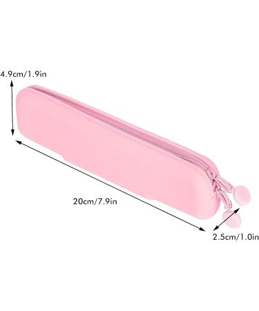 TOPINCN Silicone Pencil Case & Brush Bag - Mini Pink Accessories Organizer for School & Travel - Buy Online on GoSupps.com
