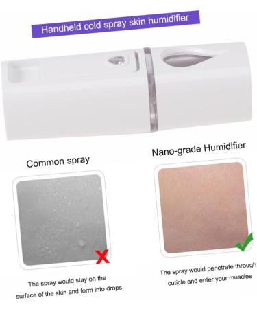 FOYTOKI 2 Pcs Steamer Facial Mister Portable Sprayer Hunidifier Humidifiers Face Moisturizing White - Buy Online on GoSupps.com