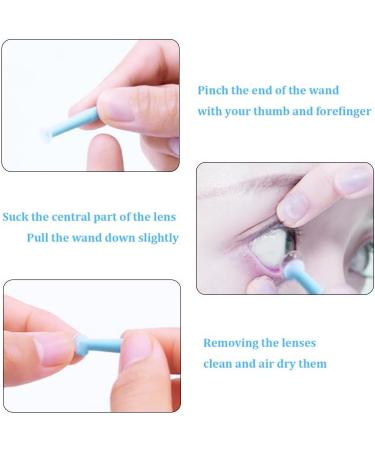 Natura Contact Lens Remover Tool - 15-Piece Blue Kit for RGP Scleral & Hard Lenses - Easy Suction Cup & Piston Insertion - Buy Online on GoSupps.com