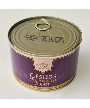 "Tender and Flavorful Duck Confit Gizzards - 385g Authentic French Delicacy"