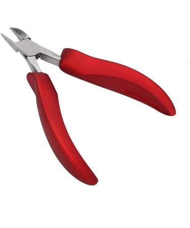 Pedicure Manicure Tool Hardware Nails Stainless Cuticle Nippers Toenail Cutter Cuticle Scissors for Fingernails for Toenails(S1 red) - Buy Online on GoSupps.com