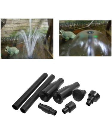FUBESK 8pcs Plastic Garden Fountain Pump Waterfall Head Set Black Home Multi-functional Garden Fountain Plastic Nozzle Head - Buy Online on GoSupps.com