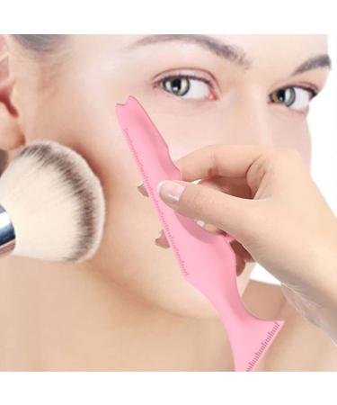 3pcs Silicone Beauty Ruler Set - Eyeliner Mascara Lipstick Applicator Tools | Makeup Supply in Pink Blue Purple - Buy Online on GoSupps.com