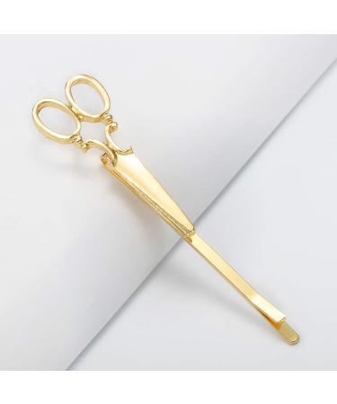 AKOAK Scissors Shape Girls & Ladies Hairpins Set - Gold & Silver Metal Accessories - Buy Online on GoSupps.com