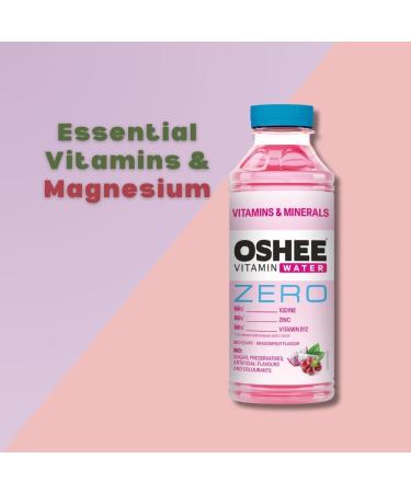 Vitamin Water ZERO 555ml (Pack of 6) Enriched with Magnesium Niacin Pantothenic Acid Vitamin B6 Folic Acid Biotin and Vitamin B12 Sugar-Free Flavoured Mineral Drink Water-VITAMIN-ZERO-Vitamins & Minerals-555ML 555 ml (Lot de 6) - Buy Online on GoSupps.com