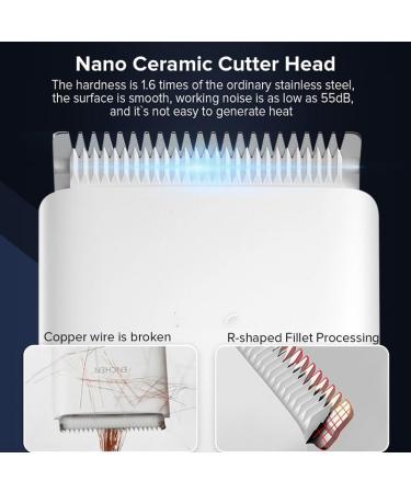 Buy Cordless Hair Clippers for Men - Rechargeable Electric Haircut Kit for Adults & Kids | White Hair Cutter Shaver - Buy Online on GoSupps.com