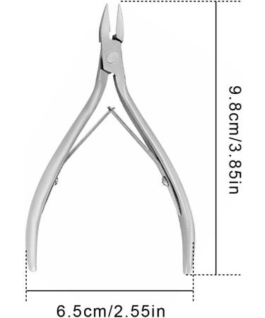 WeddHuis Professional Cuticle Nippers Cuticle Scissors Stainless Steel Cuticle Scissors Sharp Cut Fine for Removing Excess Cracked Skin on Fingers and Toes French Handle - Buy Online on GoSupps.com