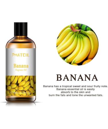 Premium 100ml Banana Fragrance Oil for Aromatherapy, Diffusers & Skin Care - Buy Online on GoSupps.com