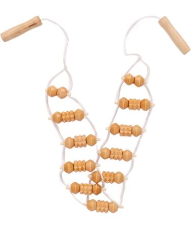 Premium Wooden Massage Roller - Back Massager Tool for Neck Legs & Body | Enhance Relaxation & Relieve Pain - Buy Online on GoSupps.com